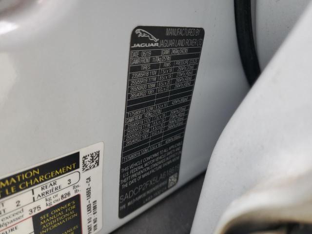 2020 JAGUAR F-PACE CHE SADCP2FX5LA618619