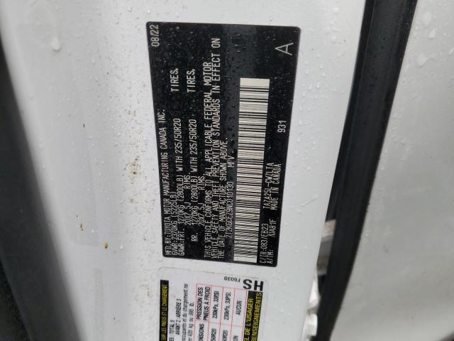 2022 LEXUS NX 350 2T2KGCEZ9NC010130