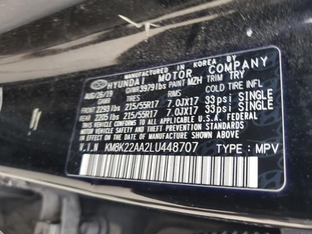 2020 HYUNDAI KONA SEL - KM8K22AA2LU448707