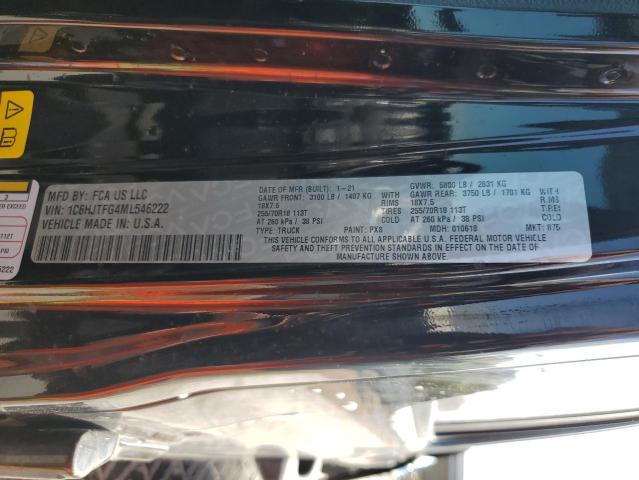 2021 JEEP GLADIATOR - 1C6HJTFG4ML546222