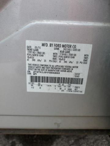2015 FORD EDGE SEL - 2FMTK3J91FBB44665