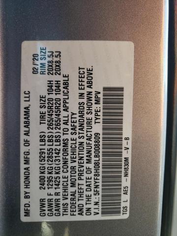 5FNYF8H08LB008809 2020 HONDA PASSPORT
