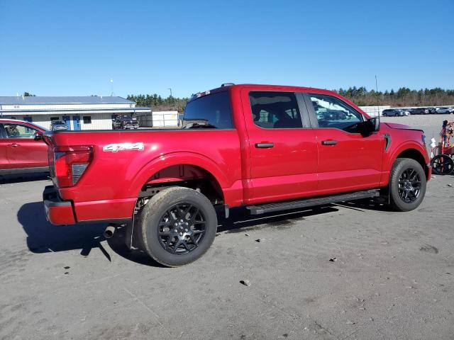 FORD F150 STX 2024 red  gas 1FTFW2L53RKE30697 photo #4