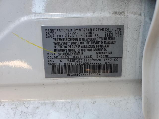 VIN 3N1AB8CVXNY309916 2022 NISSAN SENTRA no.12