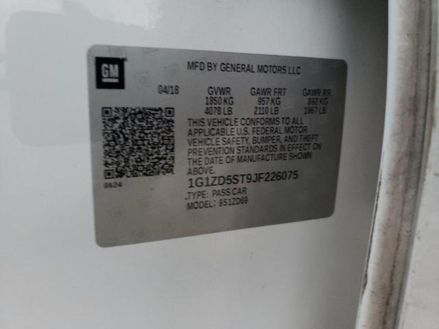 2018 CHEVROLET MALIBU LT - 1G1ZD5ST9JF226075