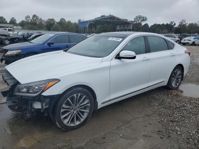 HYUNDAI GENESIS 3. 2015 white sedan 4d gas KMHGN4JE2FU090217 photo #1