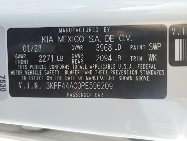 VIN 3KPF44AC0PE596209 2023 KIA FORTE no.12