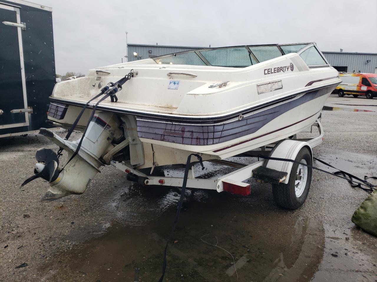 Lot #3003871411 1994 CELE BOAT W/TRL