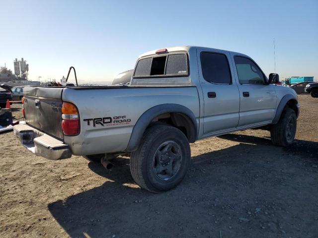 TOYOTA TACOMA DOU 2003 silver crew pic gas 5TEGN92N73Z270490 photo #4