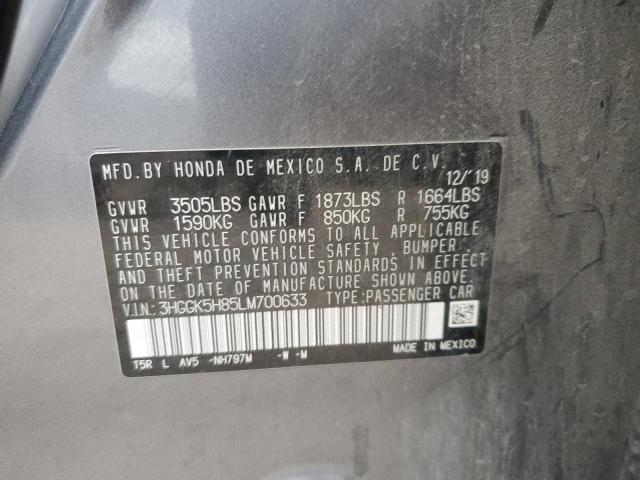 2020 HONDA FIT EX - 3HGGK5H85LM700633