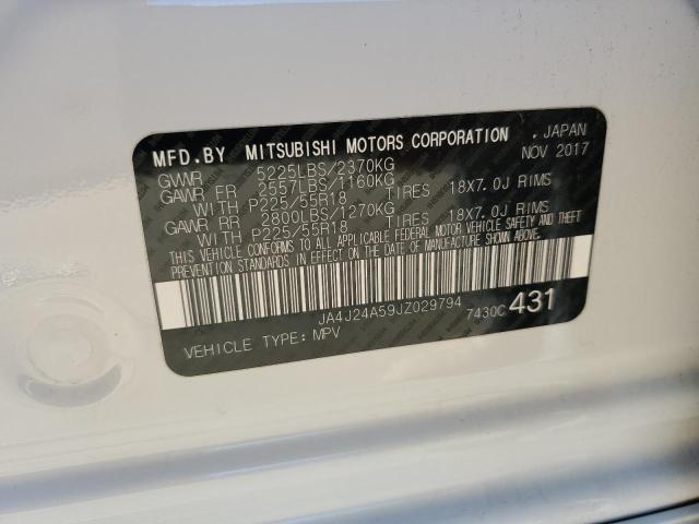 2018 MITSUBISHI OUTLANDER - JA4J24A59JZ029794