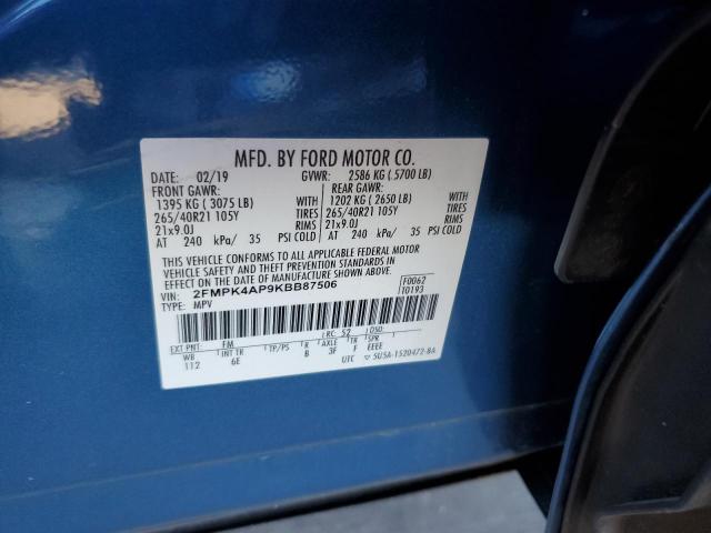2019 FORD EDGE ST - 2FMPK4AP9KBB87506