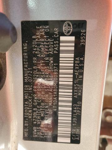 2021 TOYOTA AVALON LIM - 4T1DA1AB0MU008971