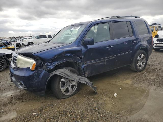 HONDA PILOT EXL 2013 blue  gas 5FNYF4H58DB027981 photo #1