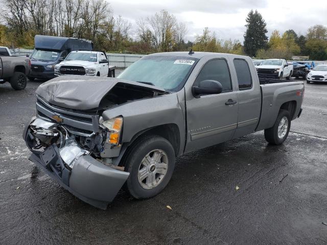 CHEVROLET SILVERADO 2009 gray 4dr ext flexible fuel 1GCEK290X9Z124767 photo #1