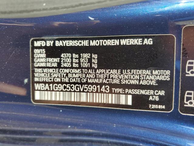 VIN WBA1G9C53GV599143 2016 BMW 2 SERIES no.12