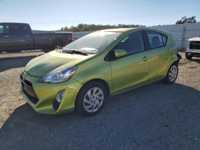 TOYOTA PRIUS C 2015 green  hybrid engine JTDKDTB32F1090065 photo #1