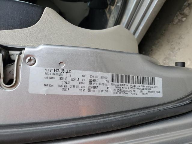 2016 DODGE GRAND 2C4RDGBG8GR356792