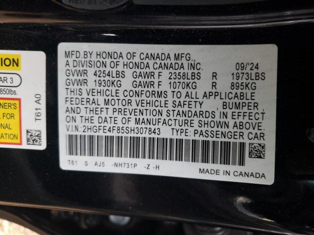 2025 HONDA CIVIC SPOR - 2HGFE4F85SH307843