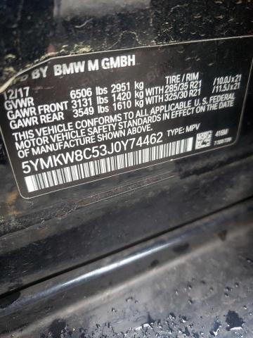 VIN 5YMKW8C53J0Y74462 2018 BMW X6 no.12