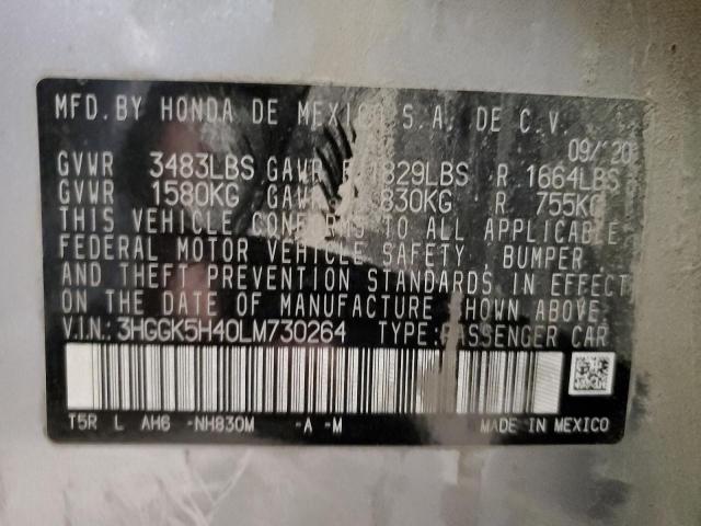 2020 HONDA FIT LX 3HGGK5H40LM730264