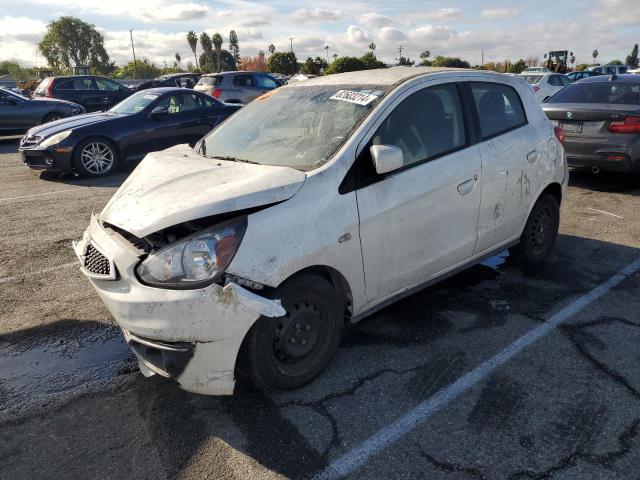 MITSUBISHI MIRAGE ES 2019 white  gas ML32A3HJ5KH003245 photo #1