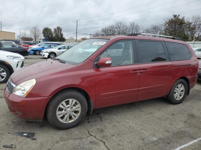 KIA SEDONA LX 2011 red  gas KNDMG4C78B6410011 photo #1