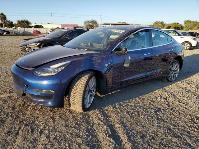 TESLA MODEL 3 2018 blue  electric 5YJ3E1EA6JF050037 photo #1