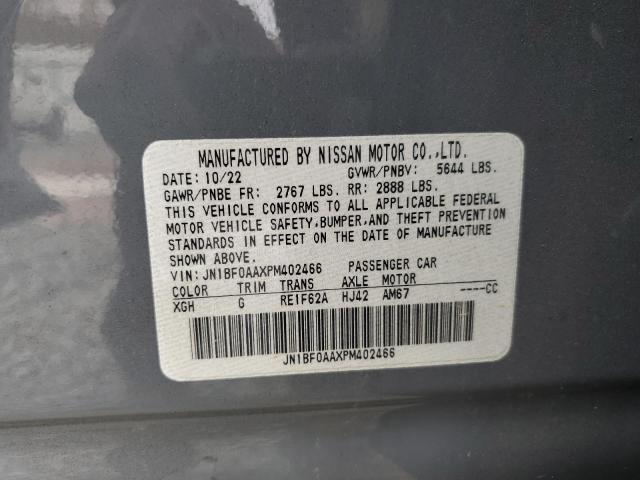 2023 NISSAN ARIYA VENT JN1BF0AAXPM402466