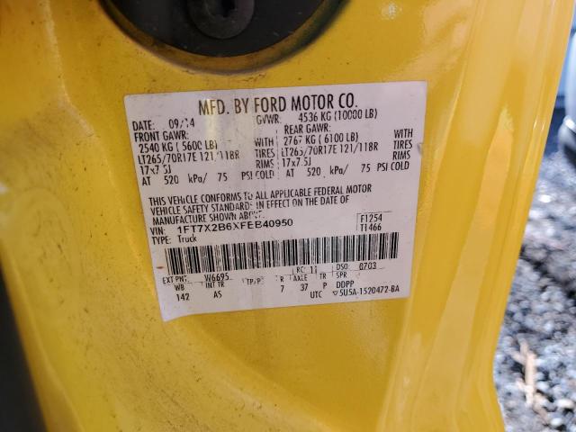 VIN 1FT7X2B6XFEB40950 2015 FORD F250 no.12