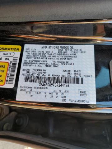 VIN 3FA6P0K97GR344426 2016 Ford Fusion, Titanium no.12