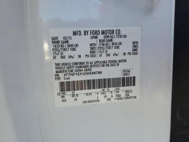 VIN 1FTNF1EF0DKE66786 2013 Ford F-150 no.12