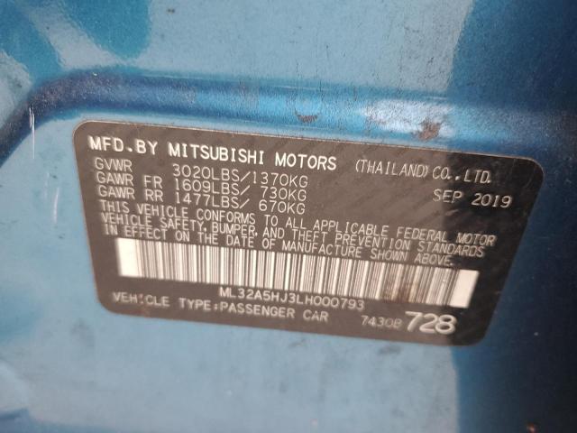 2020 MITSUBISHI MIRAGE LE ML32A5HJ3LH000793