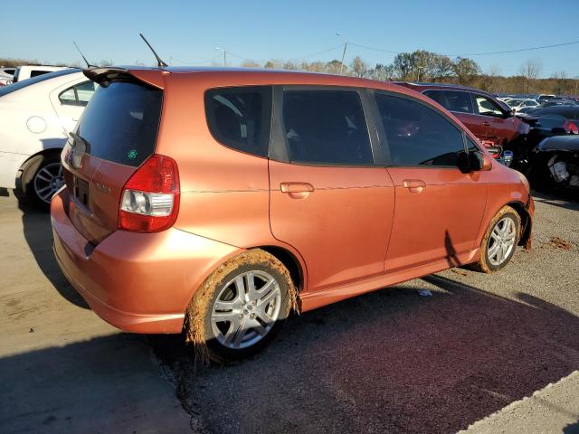 HONDA FIT SPORT 2008 orange  gas JHMGD38668S035220 photo #4