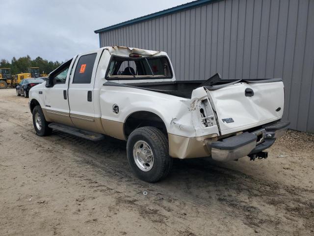 FORD F250 SUPER 2000 white crew pic diesel 1FTNW21F5YEB76270 photo #3