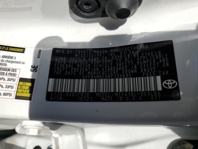 2024 TOYOTA COROLLA LE - 5YFB4MDE6RP129695