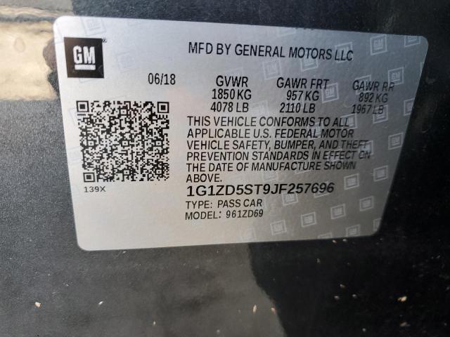 2018 CHEVROLET MALIBU LT - 1G1ZD5ST9JF257696