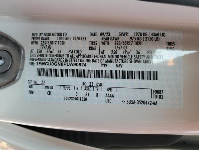 2023 FORD ESCAPE ACT - 1FMCU0GN0PUA90624