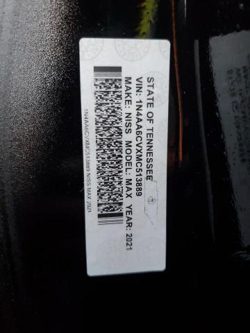 2021 NISSAN MAXIMA SV - 1N4AA6CVXMC513889
