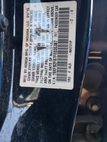 VIN 19XFB2F87FE035387 2015 HONDA CIVIC no.12