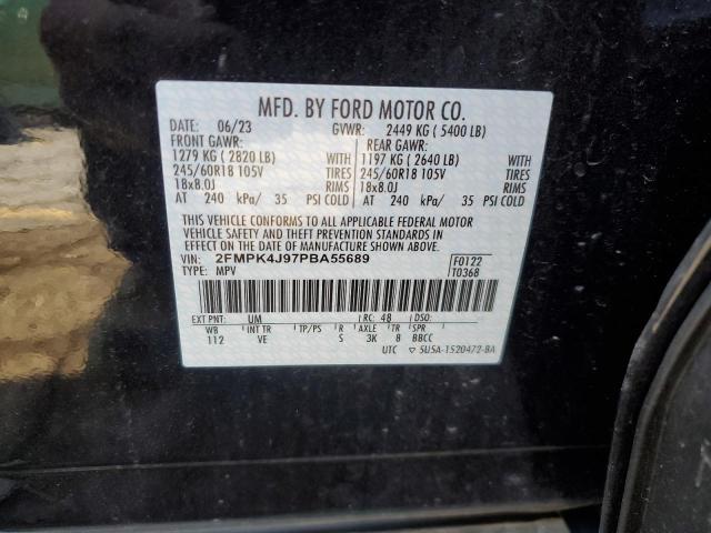 2023 FORD EDGE SEL - 2FMPK4J97PBA55689