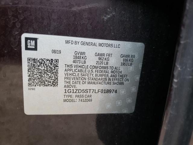 2020 CHEVROLET MALIBU LT - 1G1ZD5ST7LF018974