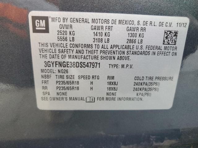 VIN 3GYFNGE38DS547971 2013 Cadillac SRX, Luxury Col... no.13