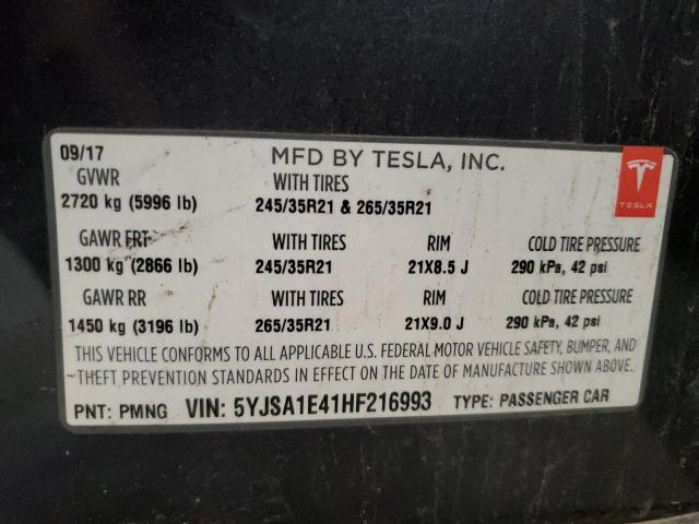 2017 TESLA MODEL S - 5YJSA1E41HF216993