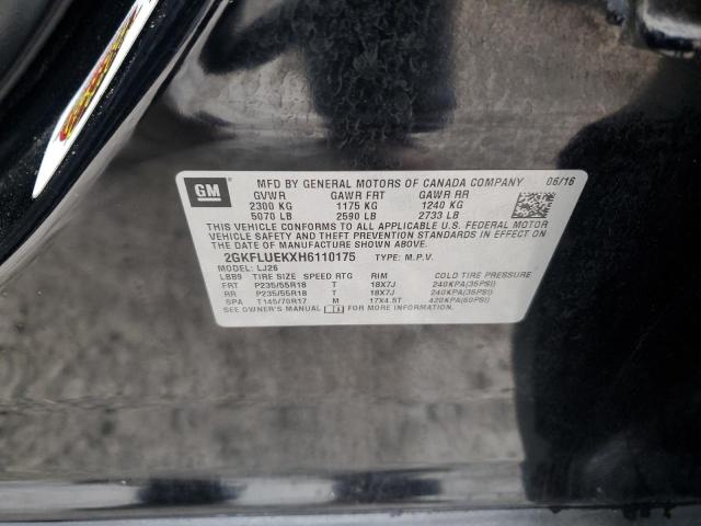 2017 GMC TERRAIN SL - 2GKFLUEKXH6110175