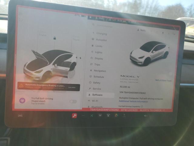 2022 TESLA MODEL Y - 7SAYGAEE6NF378392