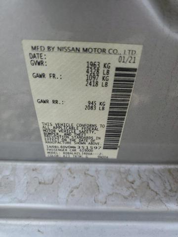 2021 NISSAN ALTIMA SV - 1N4BL4DV0MN351597
