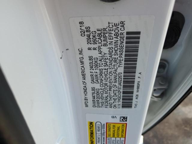 2018 HONDA ACCORD EXL - 1HGCV2F57JA022670