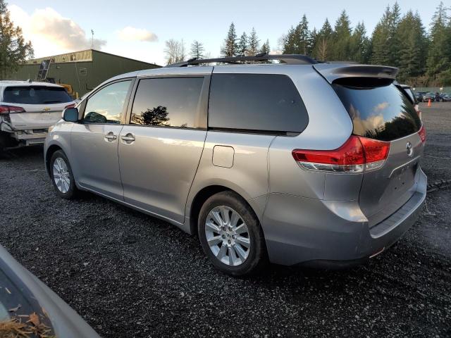 TOYOTA SIENNA XLE 2012 silver  gas 5TDDK3DC4CS034784 photo #3