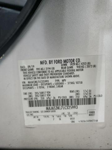 2020 FORD ECOSPORT T - MAJ6S3KL7LC325993